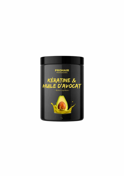 Botox capillaire kératine &amp; huile d’avocat 1000 ML  ProHair Professionnal - PDS SHOP