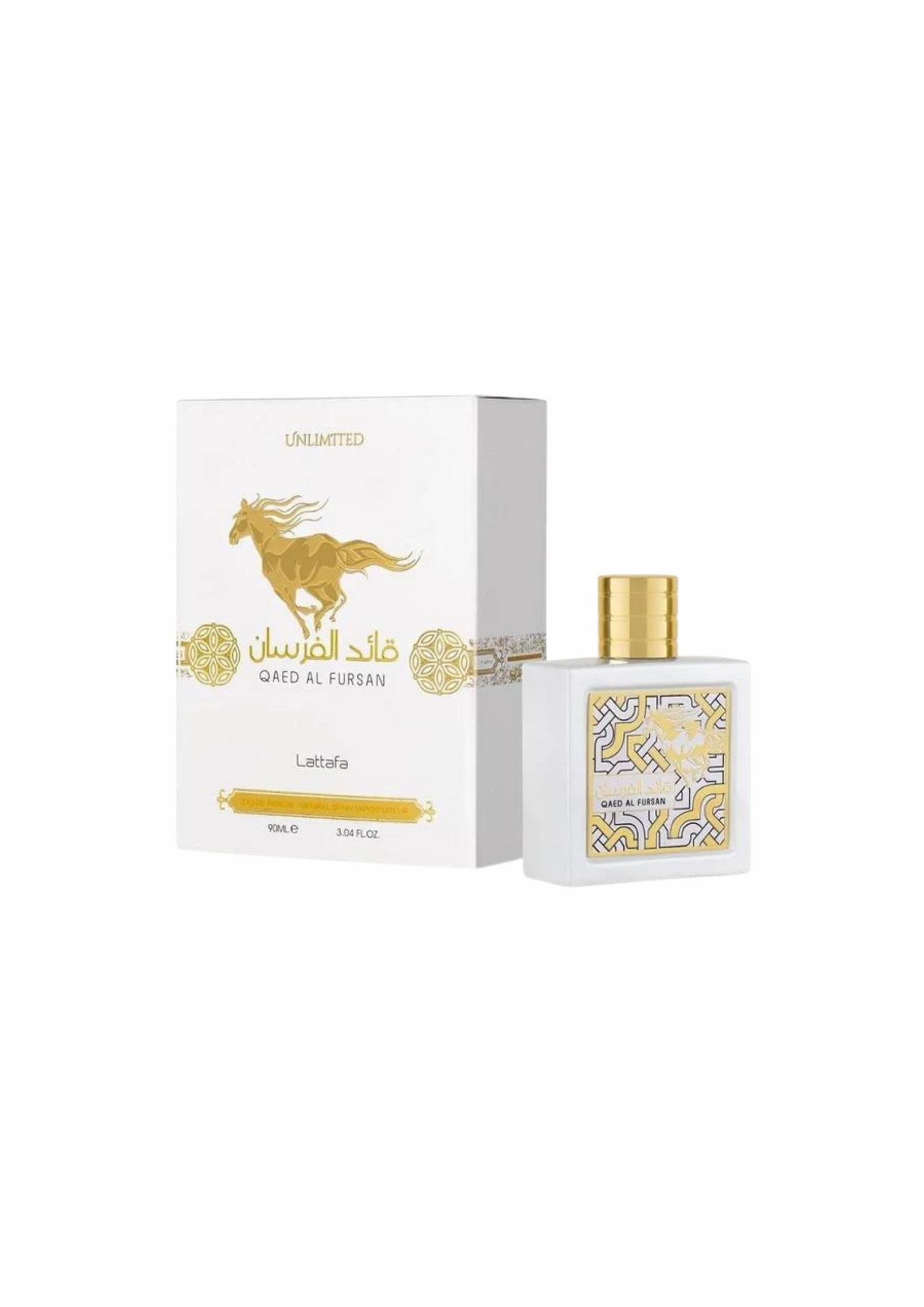 Eau de Parfum Qaed al fursan white Lattafa 90 ML - PDS SHOP